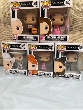 Friends Funko Pop Vinyl Figures 1064, 1065, 1067, 1068, 1069